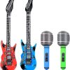 inflatable guitars and microphones