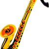 WIDMANN 23931 - Inflatable Saxophone Disco, Musician, Show, Carnival, Theme Parties, 55 Cm, Gold